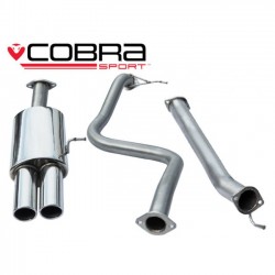 FD51 Cobra Sport Ford Fiesta MK7 ST180 2013> Cat Back System - 2.5" bore Non-Resonated - Twin Tailpipe, Cobra Sport, FD51